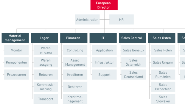 Organigramm Beispiel, Klare Darstellung von Organisationsstrukturen