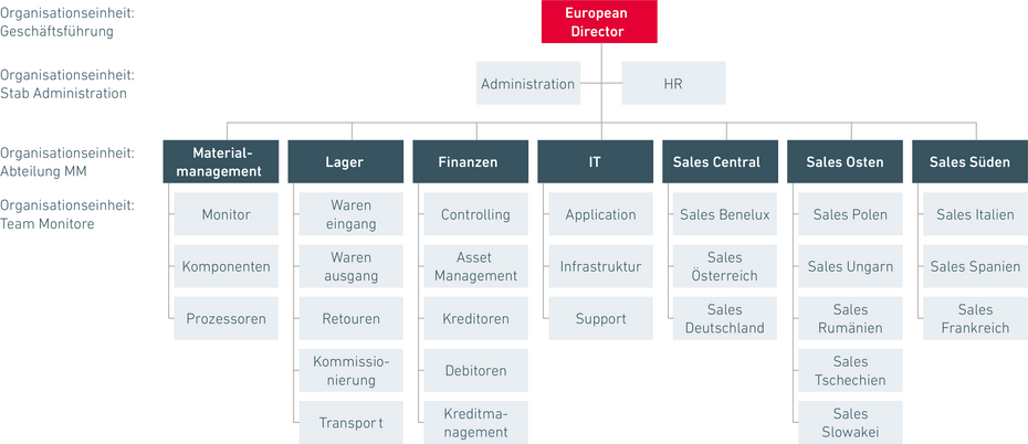 Organigramm Beispiel, Klare Darstellung von Organisationsstrukturen