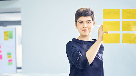Beratung Unternehmen durch ibo Expertin von ibo berät Unternehmen zu Projektmanagement für die Zukunft