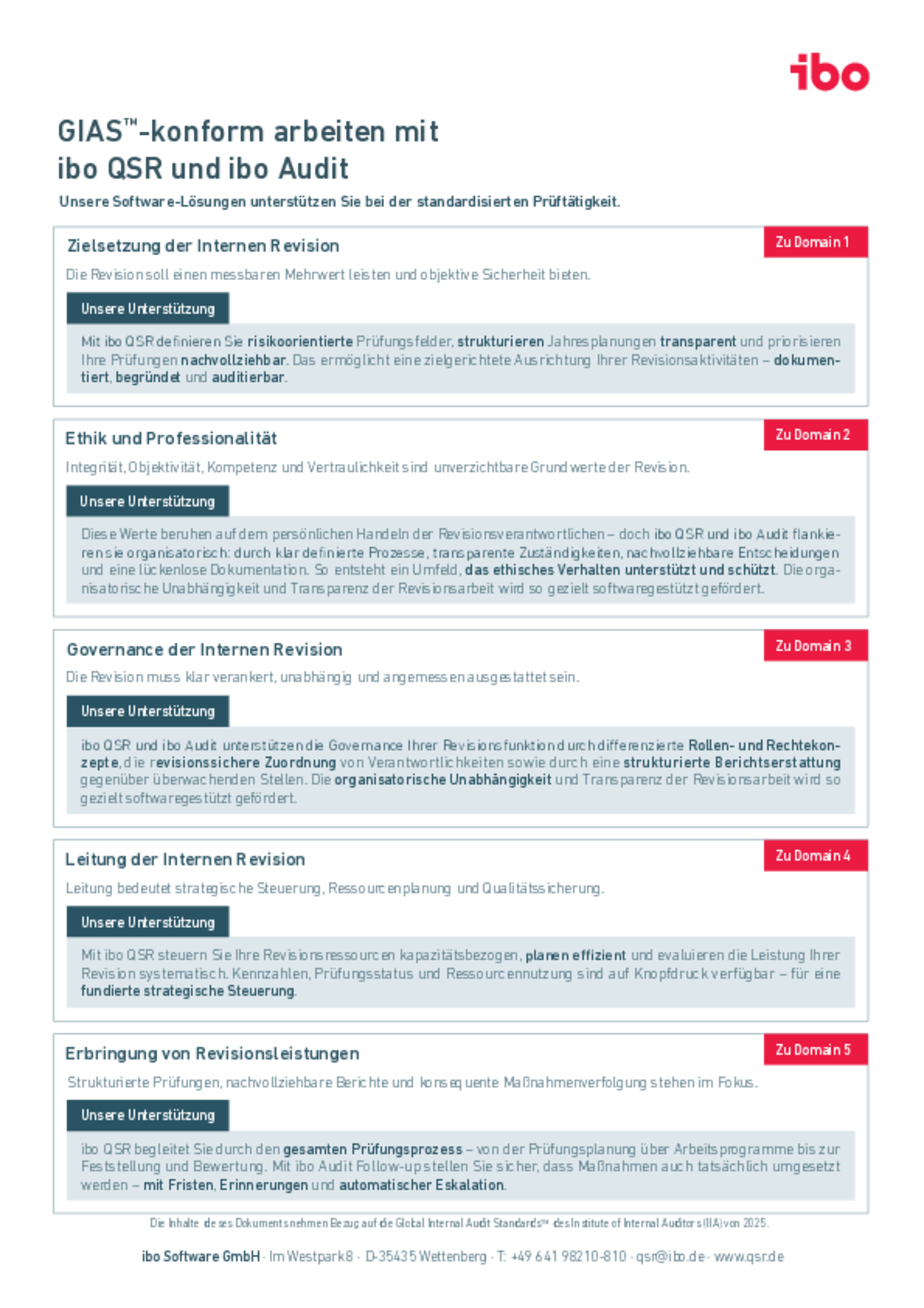 Umsetzung der GIAS mit einer Revisionssoftware