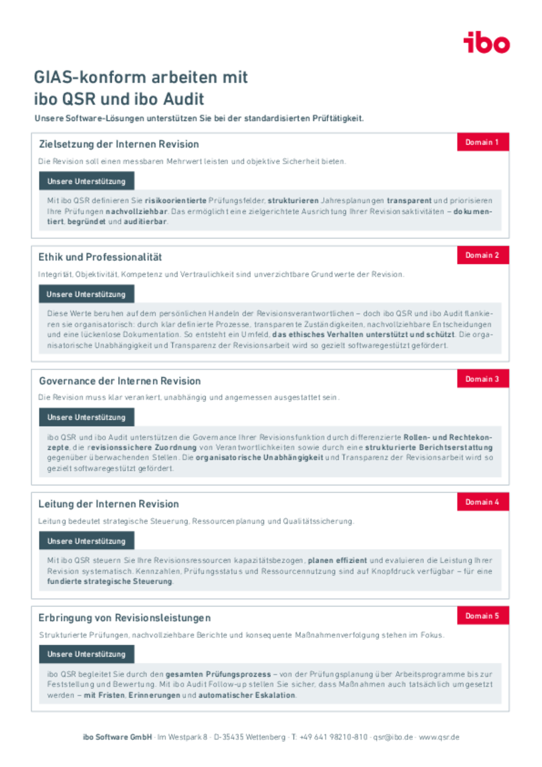 Umsetzung der GIAS mit einer Revisionssoftware