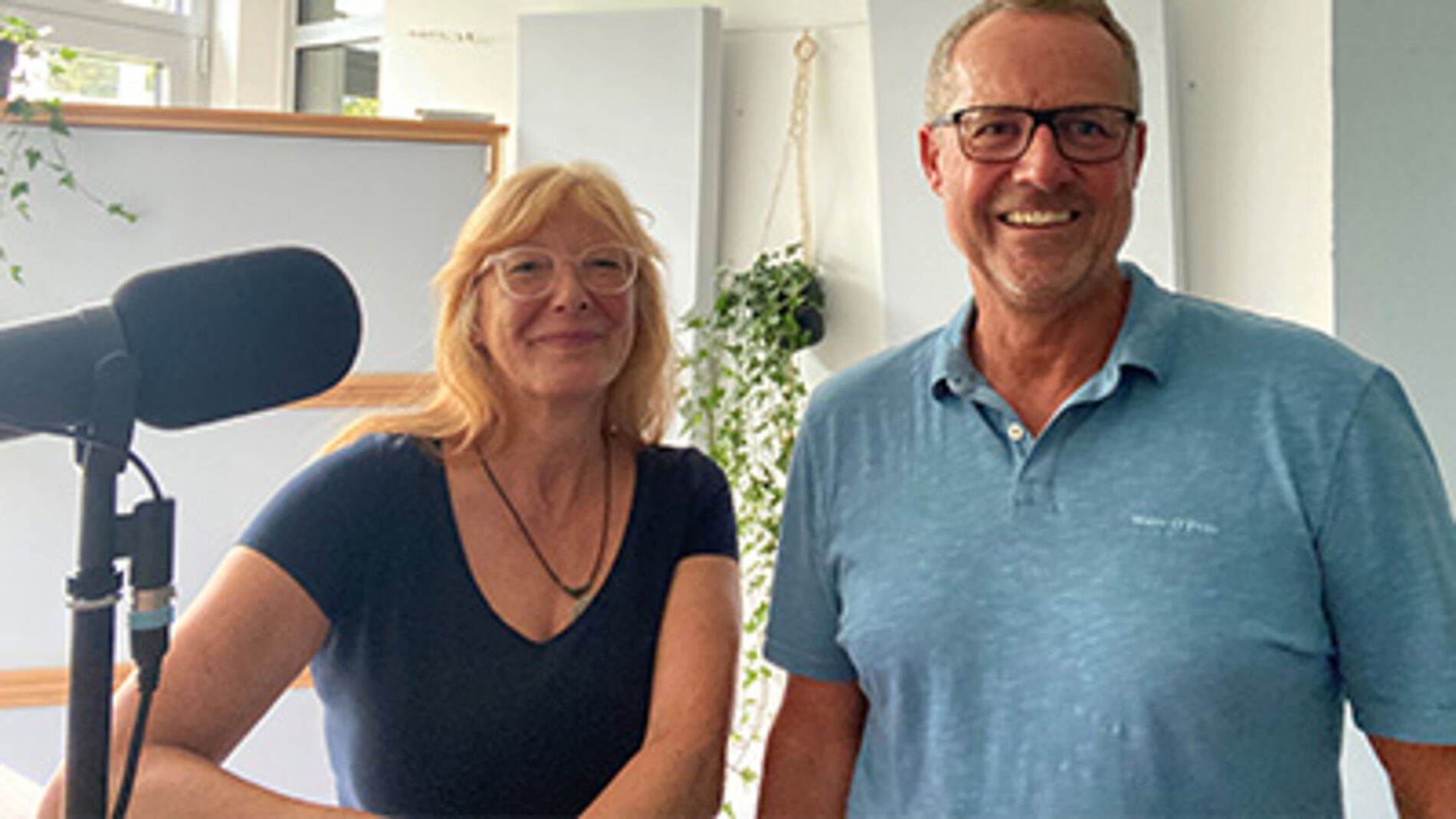 Katja Bach und Guido Fischermanns beim Podcast Katja Bach und Guido Fischermanns beim Podcast
