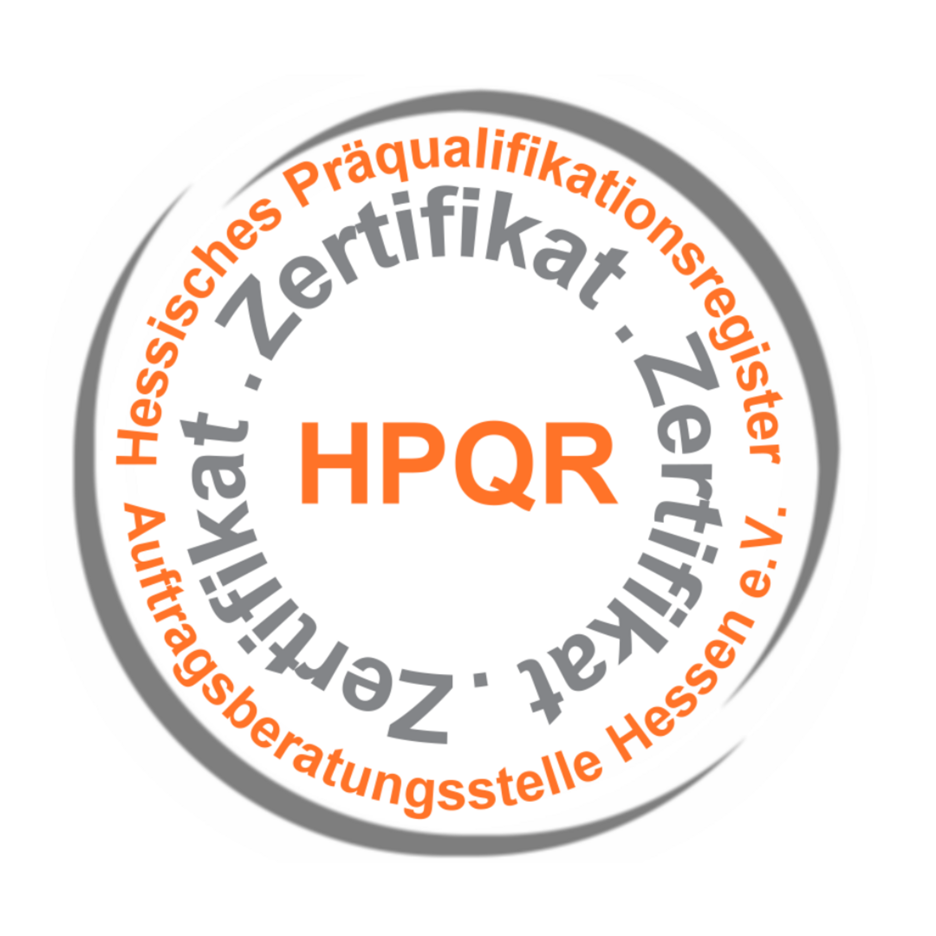 HPQR Zertifikat - Hessisches Präqualifikationsregister - Auftragsberatungsstelle Hessen e.V. - Logo