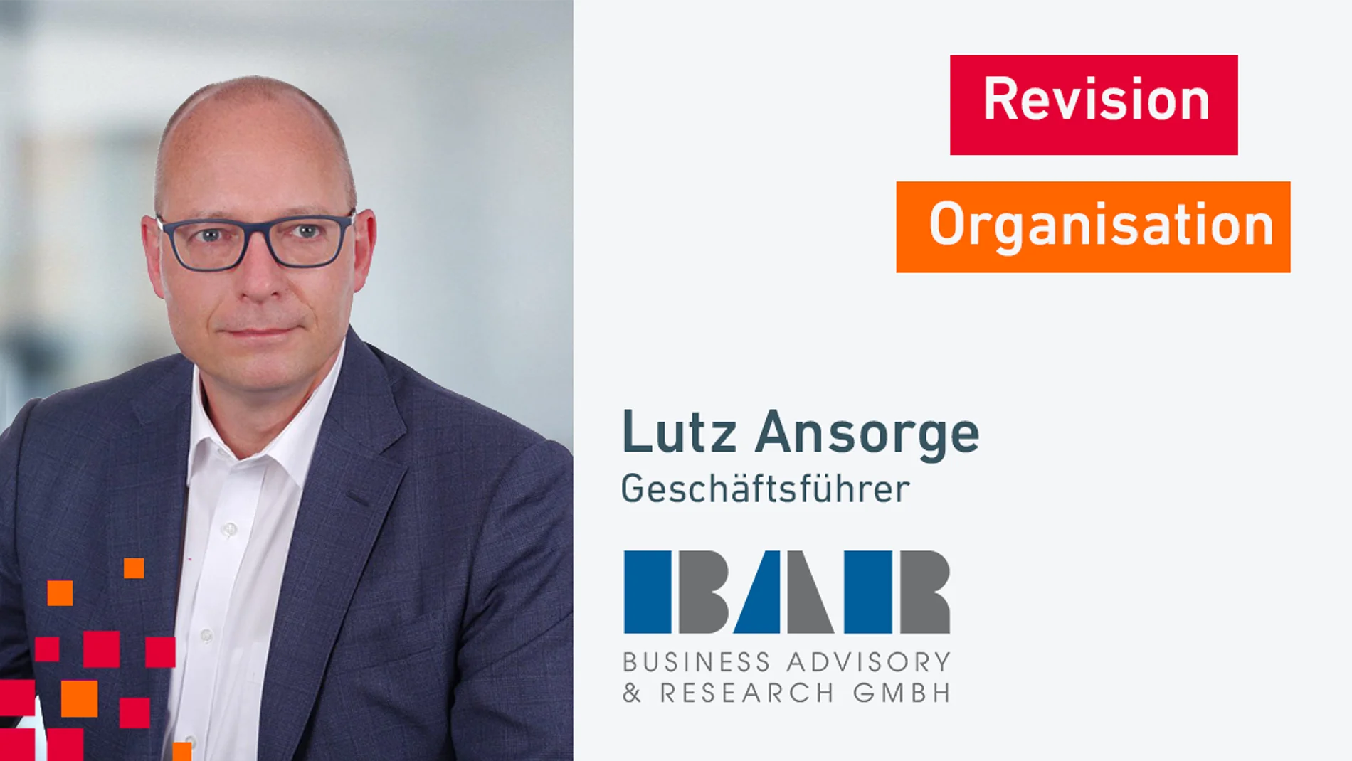 iboCON 2026 Refrent Lutz Ansorge