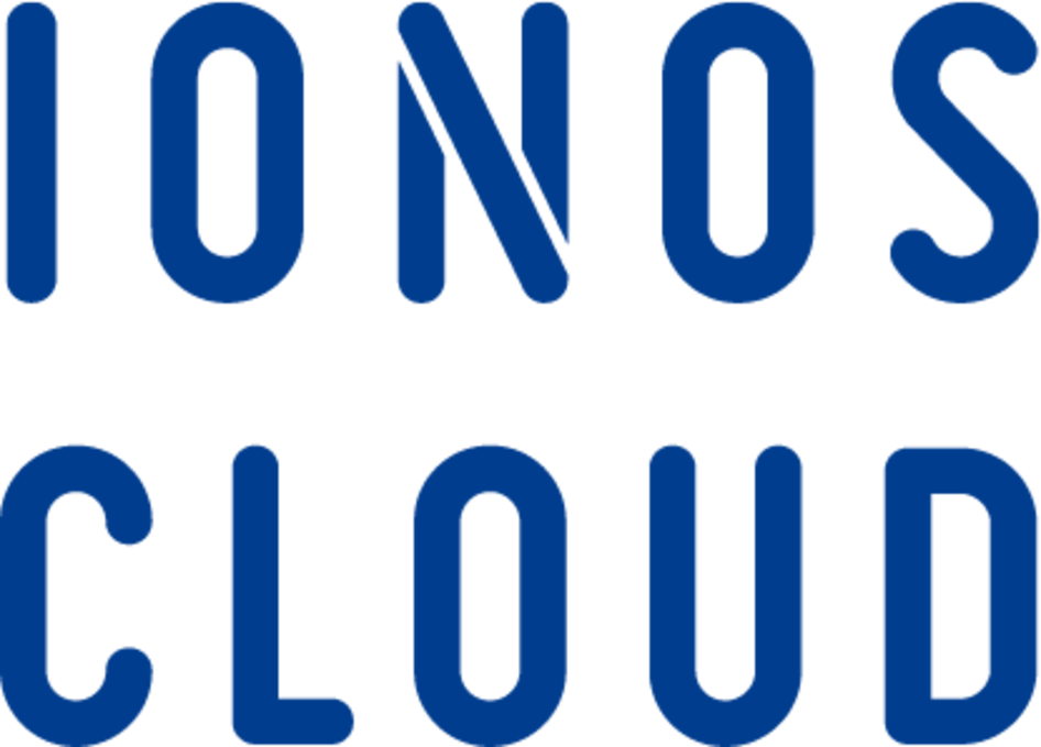 IONOS CLOUD Logo vertikal blau