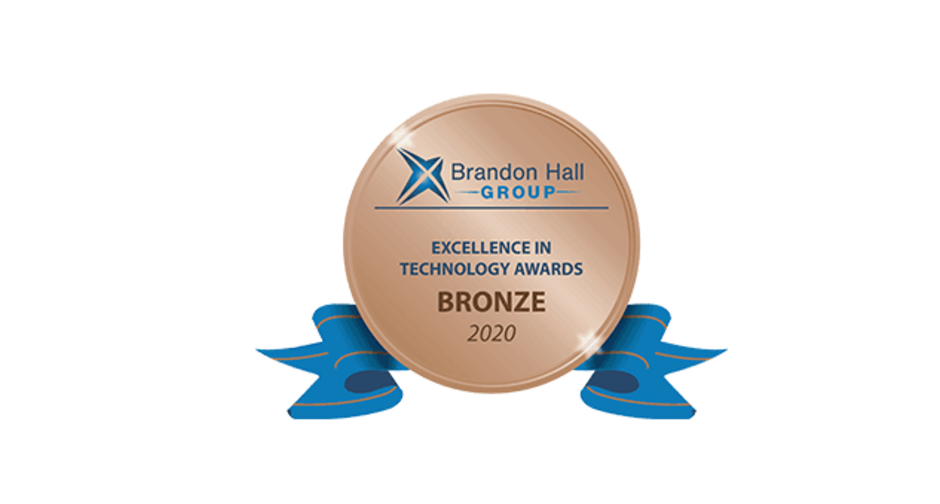 Brandon Hall Group Excellence in Technology Award Bronze 2020