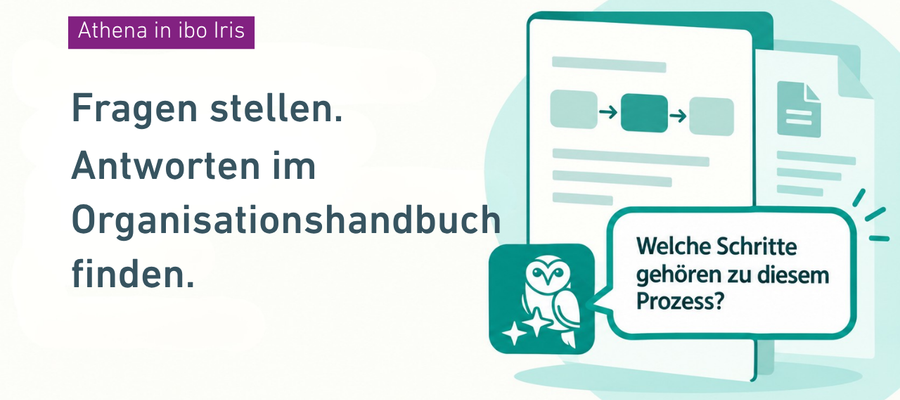 Teaserbild: KI im Organisationshandbuch mit ibo Athena