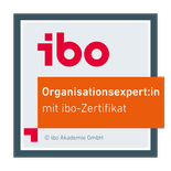 ibo Badge: Organisationsexperte mit ibo-Zertifikat ibo Badge: Organisationsexperte mit ibo-Zertifikat