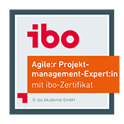 ibo Badge: Agiler Projektmanagement-Experte mit ibo-Zertifikat