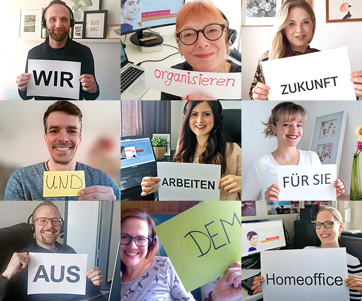 Mitarbeiter von ibo im Home-Office durch Corona